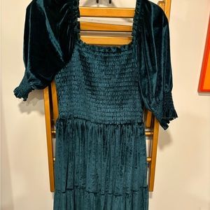 Baltic born velvet green dress